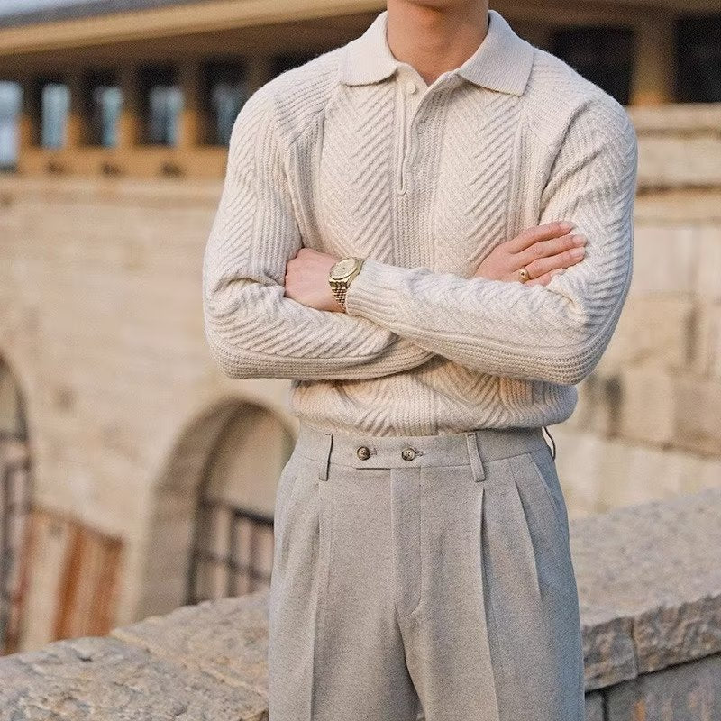 Knitted pullover sweater