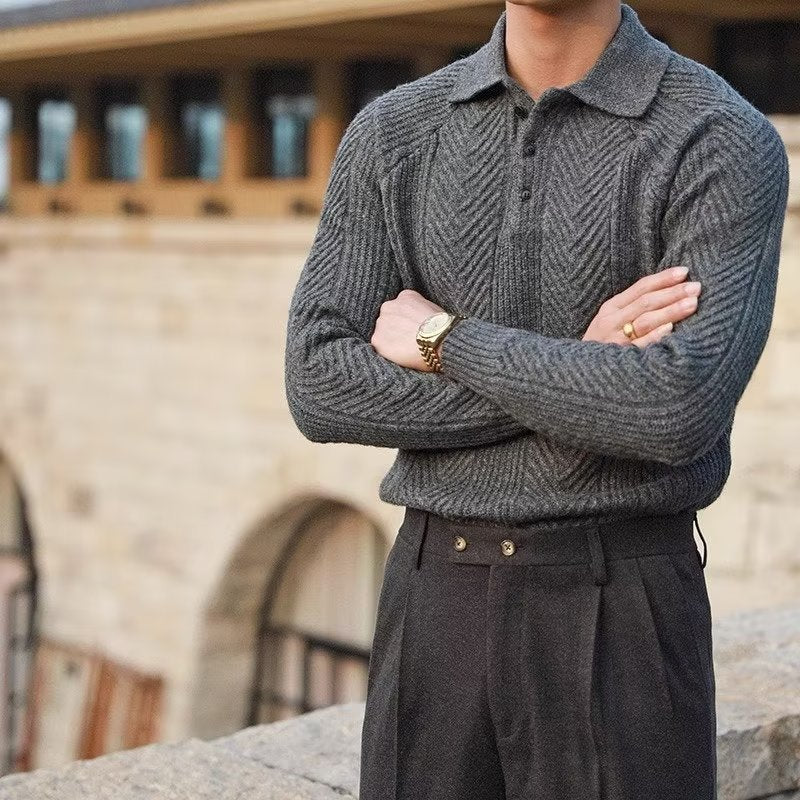 Knitted pullover sweater