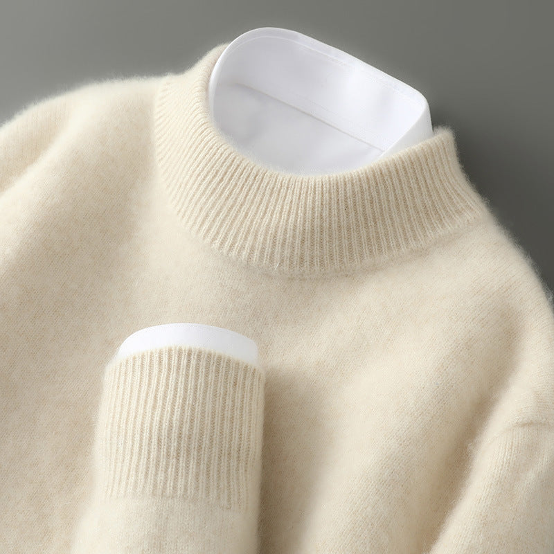 Knit sweater - low turtleneck