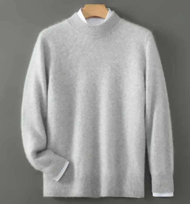 Knit sweater - low turtleneck