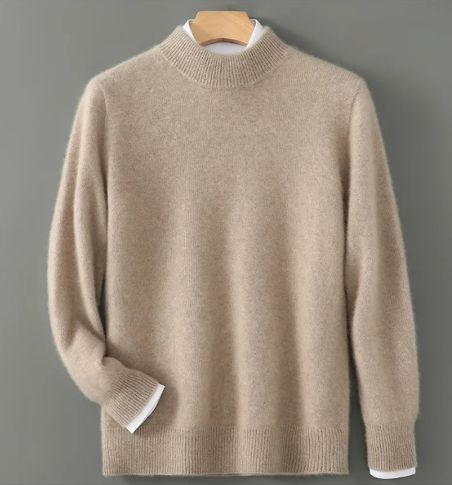 Knit sweater - low turtleneck