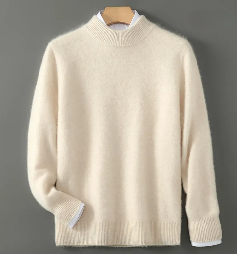 Knit sweater - low turtleneck