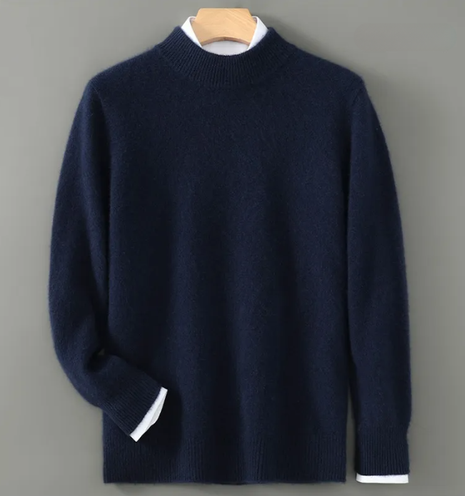 Knit sweater - low turtleneck