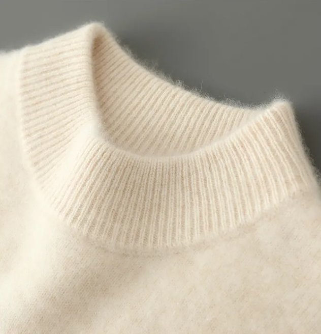 Knit sweater - low turtleneck