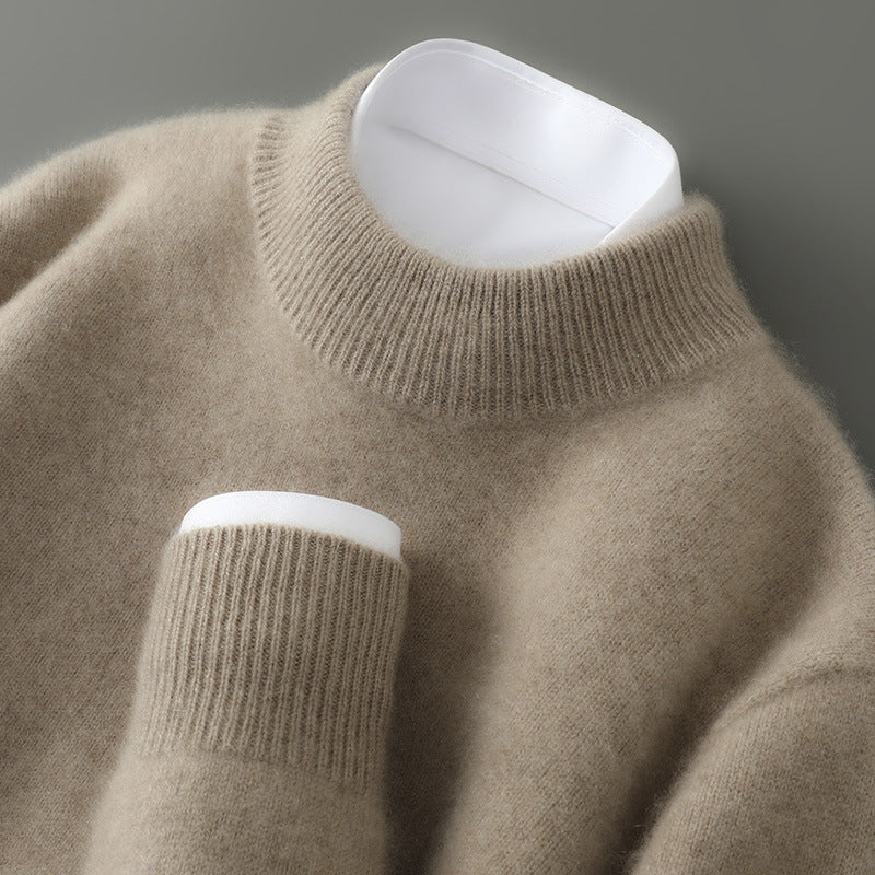 Knit sweater - low turtleneck