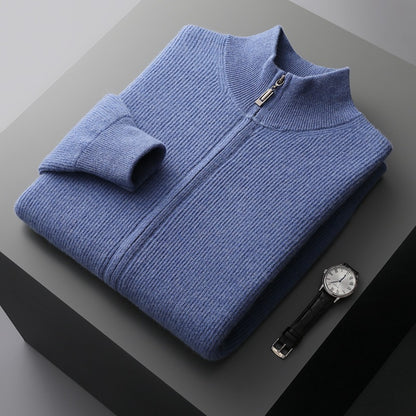 Wool zip up