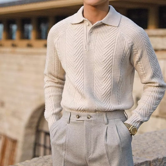 Knitted pullover sweater