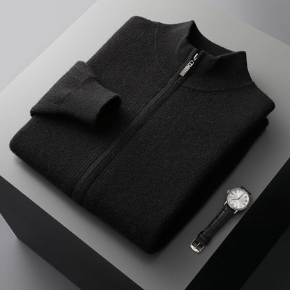 Wool zip up