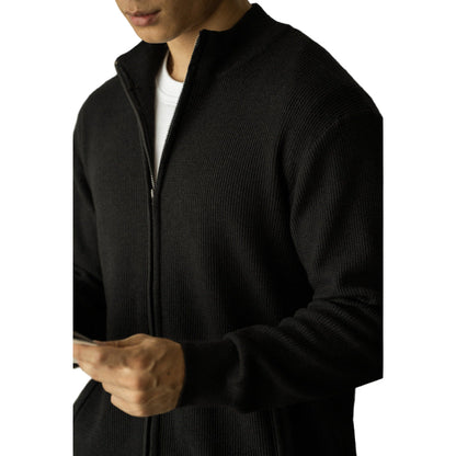 Rib Knit Full-zip Cardigan