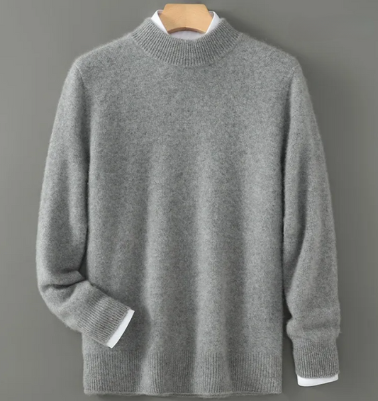 Knit sweater - low turtleneck