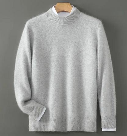 Knit sweater - low turtleneck