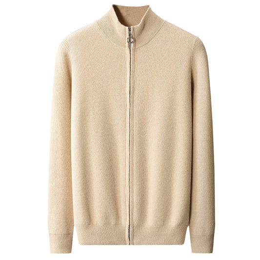 Wool zip up